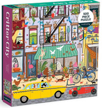 Critter City - Family Puzzle : 500-Piece Jigsaw Puzzle - Galison Mudpuppy