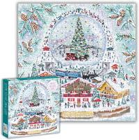 Alpine Village Snowglobe - Foil Puzzle : 500-Piece Jigsaw Puzzle - Michael Storrings