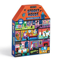 Spooky House 100 piece House-Shaped Puzzle - Mudpuppy