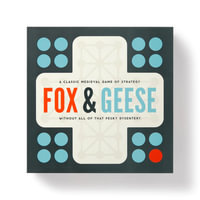 Fox & Geese Game Set (with Wooden Game Pieces) : Classic Medieval Game of Strategy without all of that Pesky Dysentery - Brass Monkey