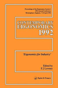 Contemporary Ergonomics : Ergonomics For Industry - E. J. Lovesay