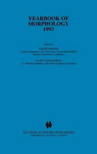 Yearbook of Morphology 1993 : Yearbook of Morphology - Geert Booij