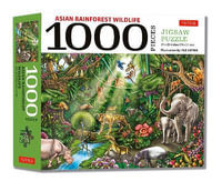 Asian Rainforest Wildlife - 1000 Piece Jigsaw Puzzle : Finished Size 29 in X 20 inch (74 x 51 cm) - Hue Huynh