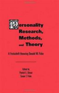 Personality Research Methods CL : A Festschrift Honoring Donald W. Fiske - Patrick E. Shrout