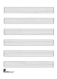 Writing Pad No. 15 : 6-Stave (Extra Wide): Passantino Manuscript Paper - Hal Leonard Corp