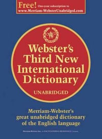 Webster's Third New International Dictionary [With Access Code] - Merriam-Webster