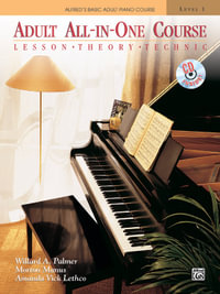 Alfred's Basic Adult All-In-One Piano Course - Level 1 : Lesson, Theory, Technic - Comb Bound Book & CD - Willard A. Palmer