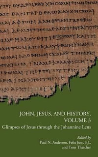 John, Jesus, and History, Volume 3 : Glimpses of Jesus through the Johannine Lens - Paul N. Anderson