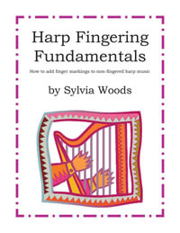 Woods Sylvia Harp Fingering Fundamentals Harp Book - Sylvia Woods