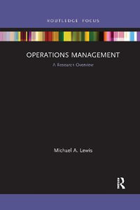 Operations Management : A Research Overview - Michael A. Lewis