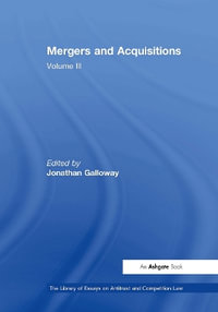 Mergers and Acquisitions : Volume III - Jonathan Galloway