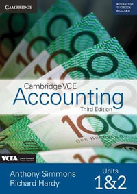 Cambridge VCE Accounting Units 1 and 2 Print Bundle (Txtbk, Int Txtbk and Wkbk) : 3rd Edition Value Pack - Anthony Simmons