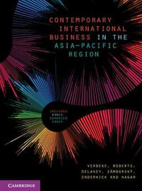 Contemporary International Business in the Asia-Pacific Region - Alain Verbeke