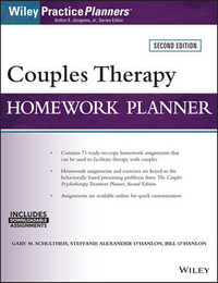 Couples Therapy Homework Planner : Wiley Practice Planners - Gary M. Schultheis