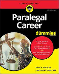 Paralegal Career For Dummies : 2nd edition - Lisa Zimmer Hatch