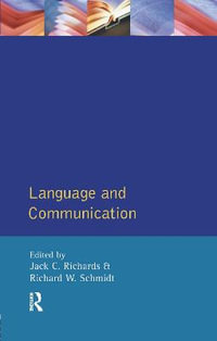 Language and Communication : Applied Linguistics and Language Study - Jack C. Richards