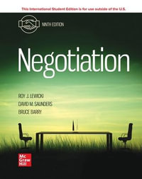 Negotiation ISE : 9th Edition - Roy J. Lewicki