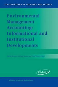 Environmental Management Accounting : Informational and Institutional Developments - M.D. Bennett