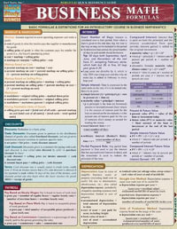 Business Math Formulas : Quick Study Business - Ravi Behara