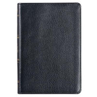 KJV Compact Bible Black Full Grain Leather - Christian Art Gifts