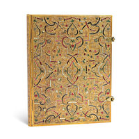 Gold Inlay - Ultra Lined Journal : Hardcover - Clasp - 120 GSM - 240 Pages - Paperblanks