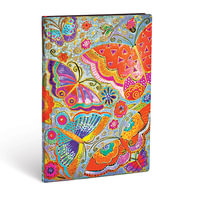 Flutterbyes - Midi Lined Notebook : Flexi Cover - No Closure - 100 GSM - 176 Pages - Paperblanks