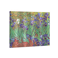 Van Gogh's Irises - Unlined Guest Book : Hardcover - 120 GSM - 144 Pages - No Closure - Paperblanks