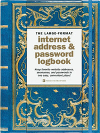 Celestial : Large-Format Internet Address & Password Logbook (removable cover band for security) : Hardcover - Peter Pauper Press