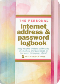 Watercolor Sunset : The Personal Internet Address & Password Logbook (removable cover band for security) : Hardcover - Peter Pauper Press