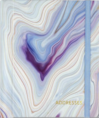 Blue Agate - Large Address Book : Hardcover - Peter Pauper Press