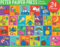 Alphabet Floor Puzzle : 24 Pieces - Peter Pauper Press