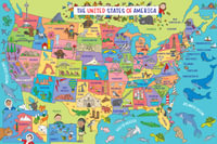 USA Map Floor Puzzle : 48 Pieces - Peter Pauper Press