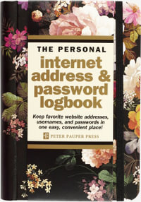 Internet Address & Password Logbook: Midnight Floral - Peter Pauper Press