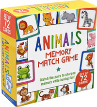 Animals Memory Match Game (Set of 72 Cards) - Peter Pauper Press