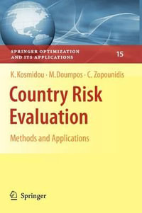 Country Risk Evaluation : Methods and Applications - Kyriaki Kosmidou