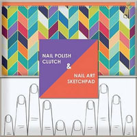 Nail Polish Clutch + Nail Art Sketchpad - Chronicle Books