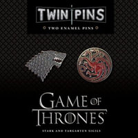 Game of Thrones Twin Pins : Stark and Targaryen Sigils - Chronicle Books