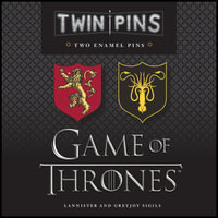 Game of Thrones Twin Pins 2 : Lannister and Greyjoy Sigils - Chronicle Books