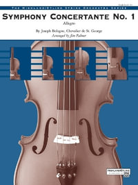 Symphony Concertante No. 1 : Allegro, Conductor Score & Parts - Joseph Bologne