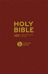 NIV Larger Print Burgundy Hardback Bible - New International Version