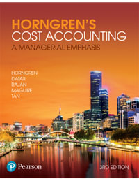 Horngren's Cost Accounting : A Managerial Emphasis 3rd Edition - Charles Horngren