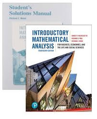 Introductory Mathematical Analysis for Business, Economics, and the Life and Social Sciences + Student's Solutions Manual - Ernest Haeussler