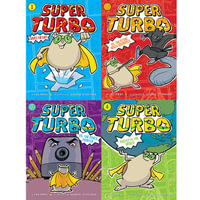 The Super Turbo Collected Set : Super Turbo Saves the Day!; Super Turbo vs. the Flying Ninja Squirrels; Super Turbo vs. the Pencil Pointer; Super Turbo Protects the World - Lee Kirby