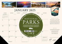 National Parks 2025 17 X 12 Small Monthly Deskpad - Willow Creek Press