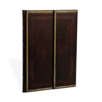 Black Moroccan - Grande Unlined Journal : Hardcover - Wrap - 120 GSM - 128 Pages - Paperblanks