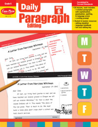 Daily Paragraph Editing, Grade 6 Teacher Edition : Daily Paragraph Editing - Evan-Moor Educational Publishers