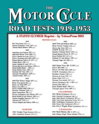 MOTORCYCLE ROAD TESTS 1949-1953 (From the Motor Cycle magazine UK) - Floyd Clymer