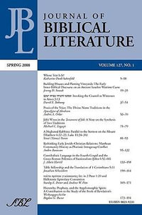 Journal of Biblical Literature, Spring 2008 - James C. VanderKam