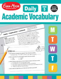 Daily Academic Vocabulary, Grade 5 Teacher Edition : Daily Academic Vocabulary - Evan-Moor Educational Publishers