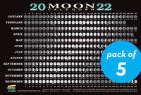 Full Moon Schedule 2022 2022 Moon Calendar Card (5 Pack), Lunar Phases, Eclipses, And More! By Kim  Long | 9781615197842 | Booktopia